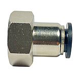 Фітинг нікельований 8 мм, різьблення 1/2 МАМА для пневмошланга, фото 3