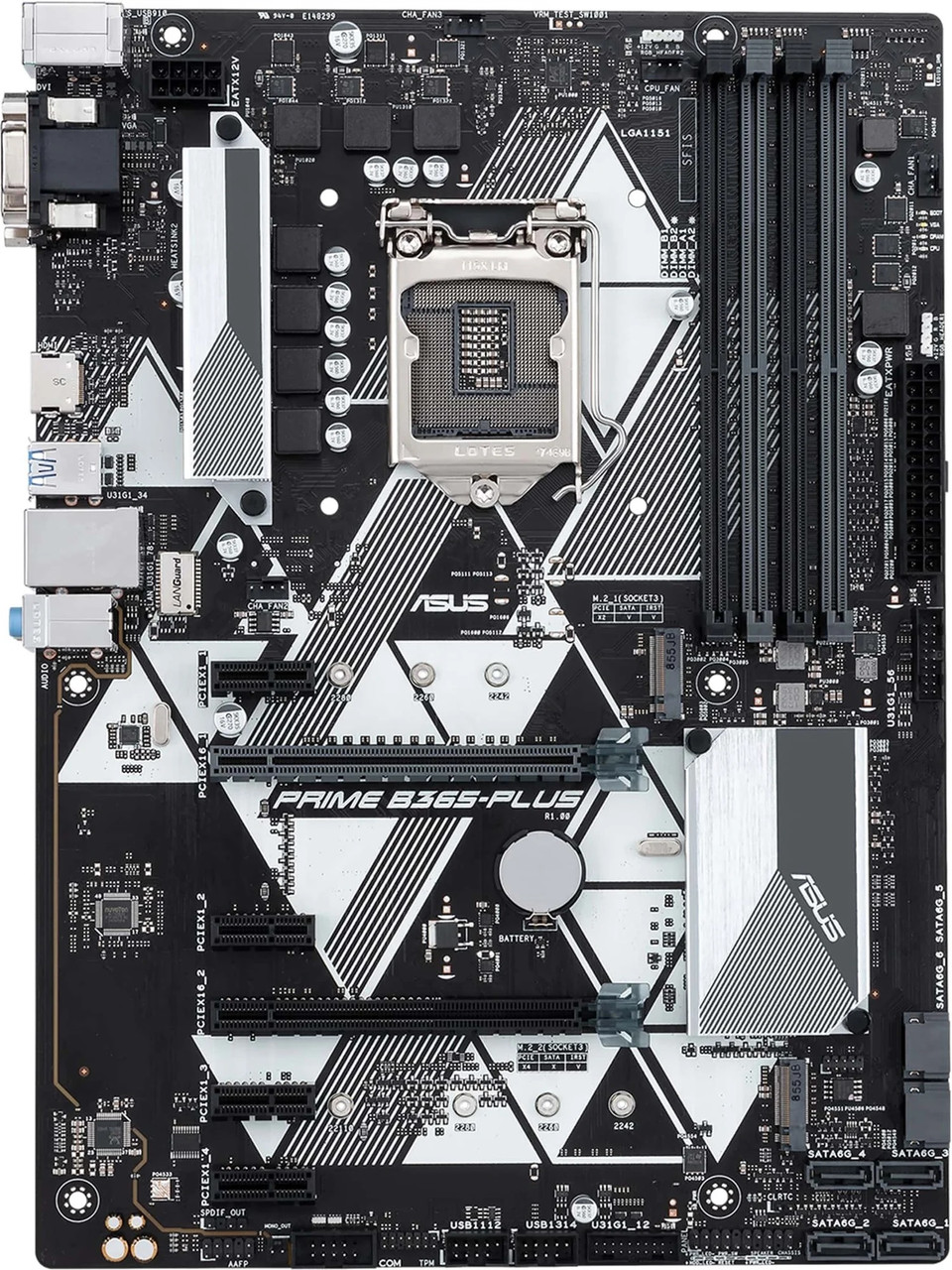 Материнська плата  Asus PRIME B365-PLUS (s1151 v2, Intel B365, PCI-Ex16) OEM Bulk