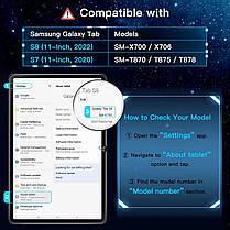 Захисна плівка JETech для Samsung Galaxy Tab S8 2022 / Tab S7 2020 11 дюймів (SM-X700/X706/T870/T875/T878) с, фото 6