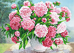 Схема для вишивки бісером Півонії