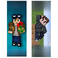 Дакимакура 150х50см Егор Линч Дилан Майнкрафт Egor Lynch Dilan Minecraft Подушка с наволочкой двусторонняя