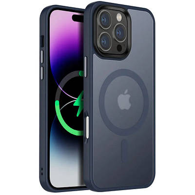TPU+PC чохол Metal Buttons with MagSafe Colorful для Apple iPhone 16 Pro Max (6.9")
