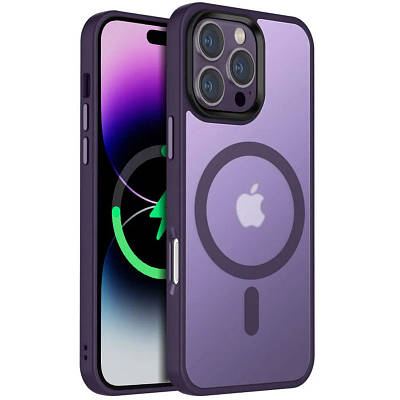 TPU+PC чохол Metal Buttons with MagSafe Colorful для Apple iPhone 16 Pro (6.3")