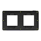 Cover frame, Unica Studio Metal, 2 gangs, gold, фото 6