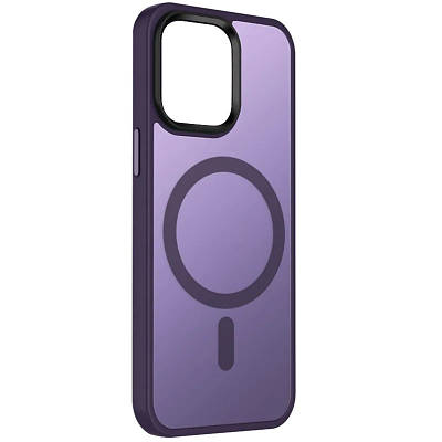 TPU+PC чохол Metal Buttons with MagSafe Colorful для Apple iPhone 15 Plus (6.7")