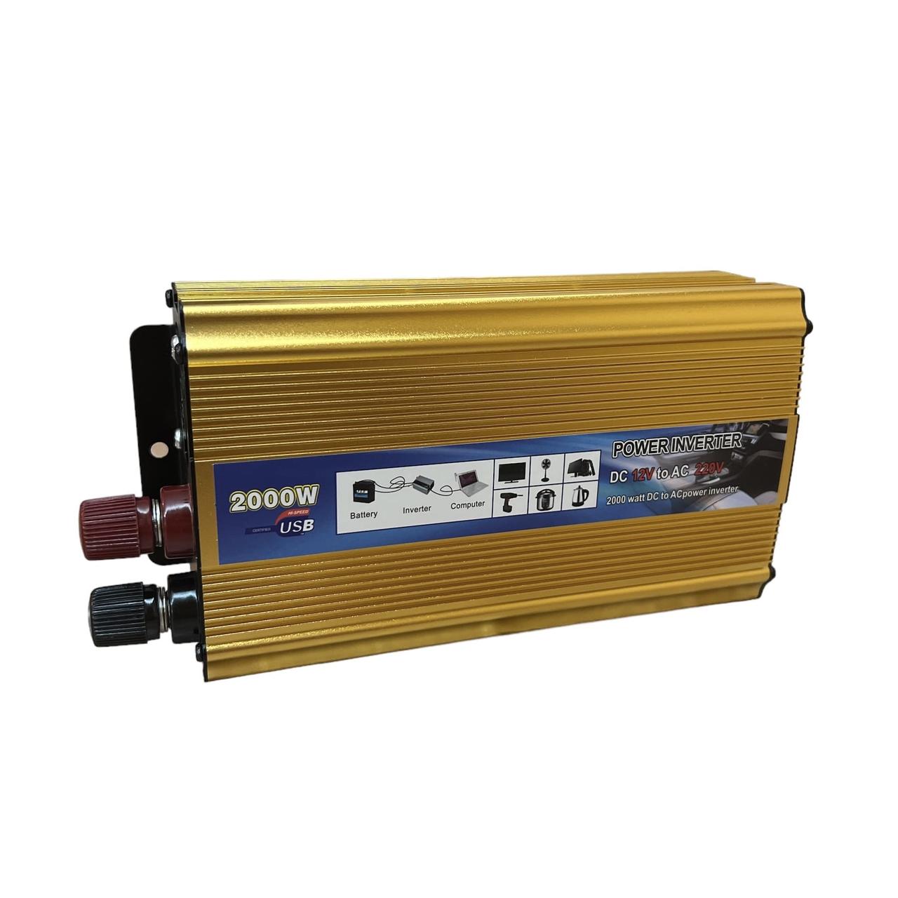 Інвертор 2000 Вт 12V-220V перетворювач напруги