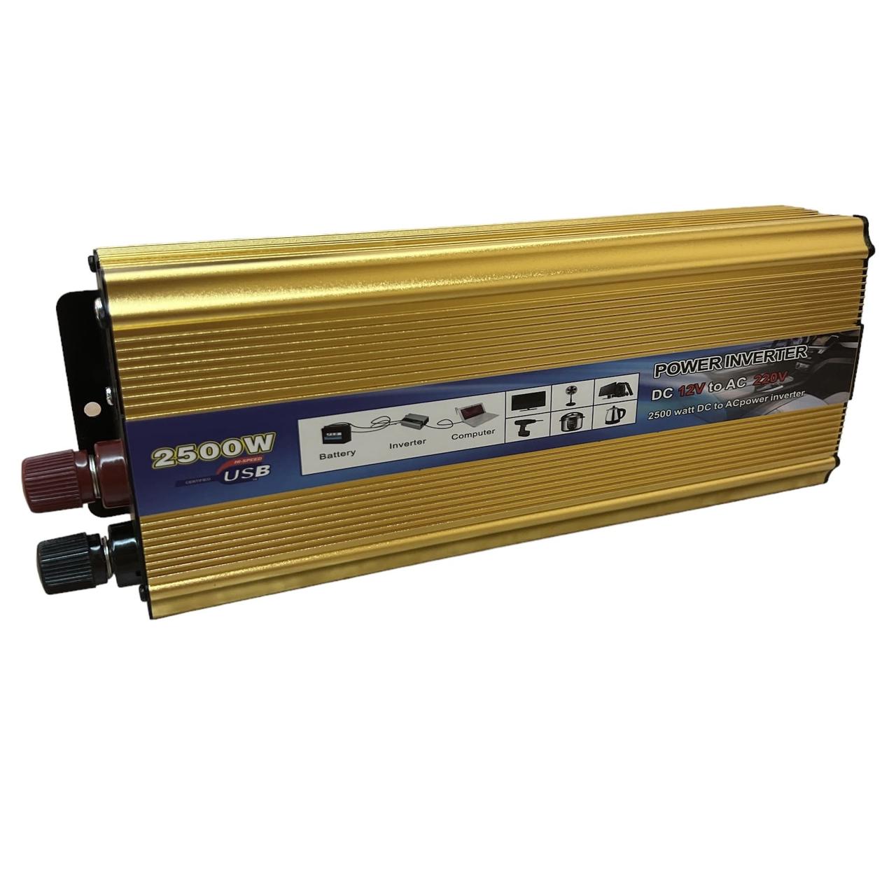 Інвертор 2500 Вт 12V-220V перетворювач напруги