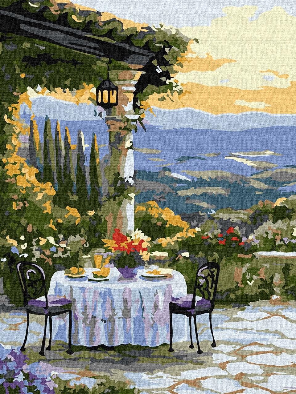 Картина за номерами Пейзаж. Романтична вечеря 30*40 см Ідейка KHO 2908, фото 1