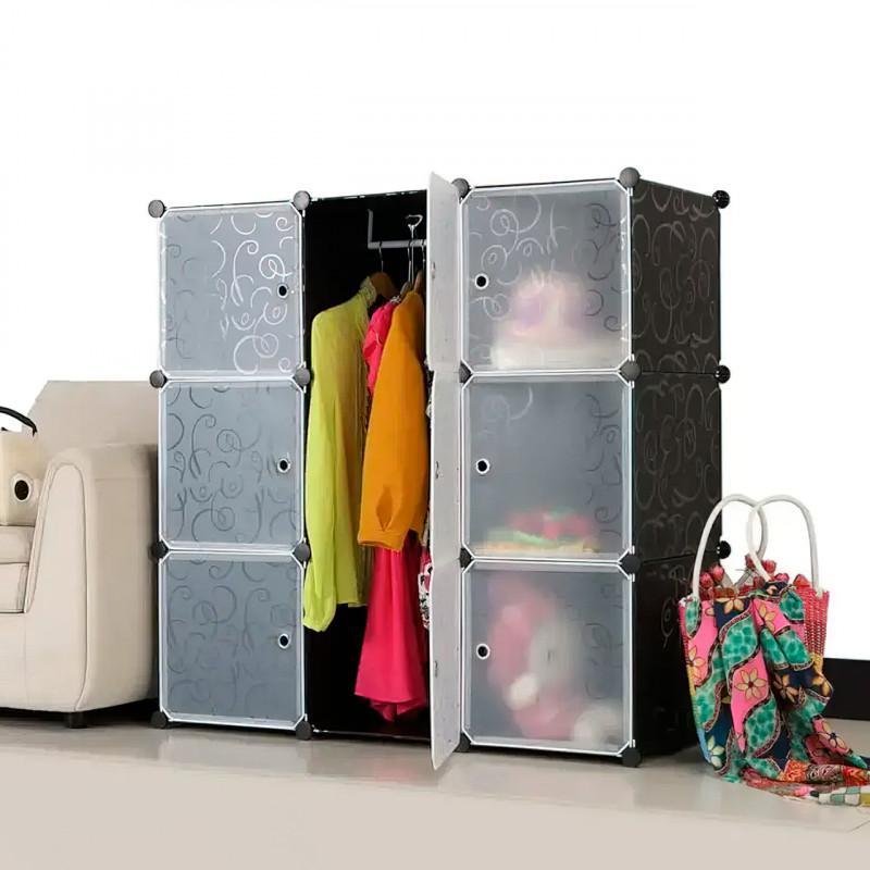 Пластикова шафа для одягу Storage Cabinet MP-39-61 9 секцій