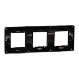 Cover frame, Unica Studio Metal, 3 gangs, bronze, фото 7