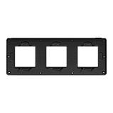 Cover frame, Unica Studio Metal, 3 gangs, anthracite, фото 3