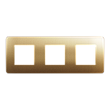 Cover frame, Unica Studio Metal, 3 gangs, copper, фото 4
