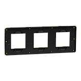 Cover frame, Unica Studio Metal, 3 gangs, gold, фото 5