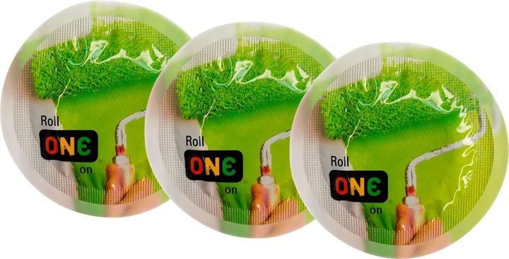Презервативи One Roll Color Sensations Салатовий 3 шт