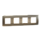 Cover frame, Unica Studio Metal, 4 gangs, bronze - фото 1 - id-p2527197921