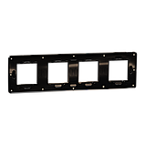 Cover frame, Unica Studio Metal, 4 gangs, bronze, фото 4