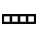 Cover frame, Unica Studio Metal, 4 gangs, bronze, фото 7
