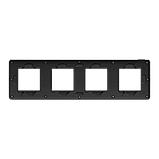 Cover frame, Unica Studio Metal, 4 gangs, anthracite, фото 4