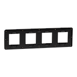 Cover frame, Unica Studio Metal, 4 gangs, anthracite, фото 7