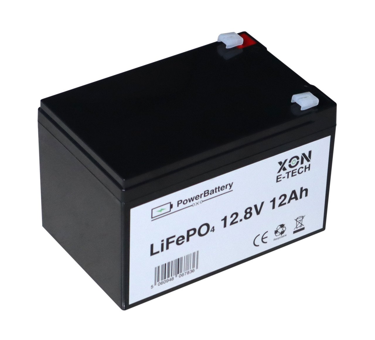 Акумулятор LiFePO4 XON PowerBattery 12.8V 12Ah (XBLFPW12012B 3107)