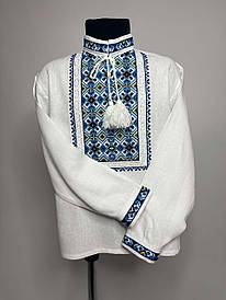 Вишиванка для хлопчиків "Стефан" з білого льону