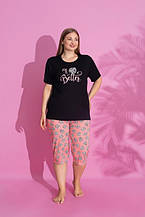 Піжами жіночі БАТАЛ (штани, капрі, шорти)