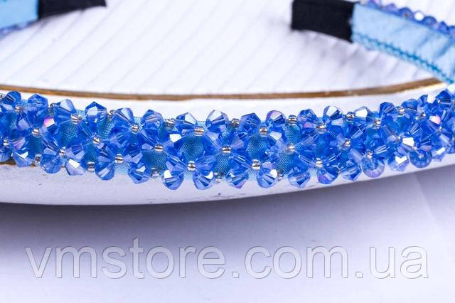 Обруч жіночій блакитний