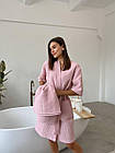 Жіночий Подарунковий набір Barbie рожевий (халат+рушник) 52