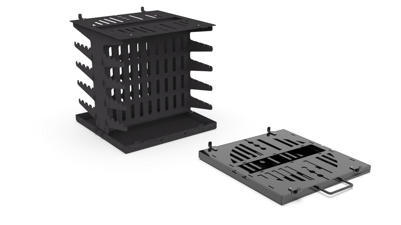 Вертикальний мангал-гриль, збірний (валіза), фото 1