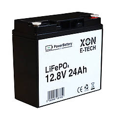 Акумулятор LiFePO4 XON PowerBattery 12.8V 24Ah (XBLFPW12024B 3121)