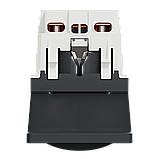 Розетка з з/к, зі шторками, з кришкою, 16А, гвинтові зажими, антрацит, фото 2