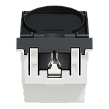 Розетка з з/к, зі шторками, з кришкою, 16А, гвинтові зажими, антрацит, фото 6