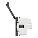 Розетка з з/к, зі шторками, з кришкою, 16А, гвинтові зажими, антрацит, фото 7