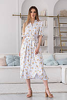 Літнє плаття довжини міді жіноче Флорет/розмір 42 44 46 48 50 52 54 56 /