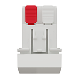 Вимикач 1-клавішний схема 1, 10А, 1 модуль білий, фото 3