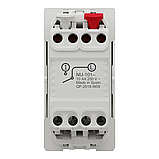 Вимикач 1-клавішний схема 1, 10А, 1 модуль білий, фото 6