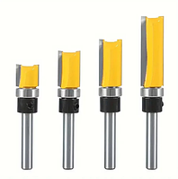 Фрези обгінні з верхнім підшипником по дереву 4 шт