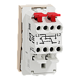 Перемикач перехресний 1-клавішний, 10А, 1 модуль, бежевий Unica New Studio, фото 2