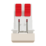 Перемикач перехресний 1-клавішний, 10А, 1 модуль, бежевий Unica New Studio, фото 4