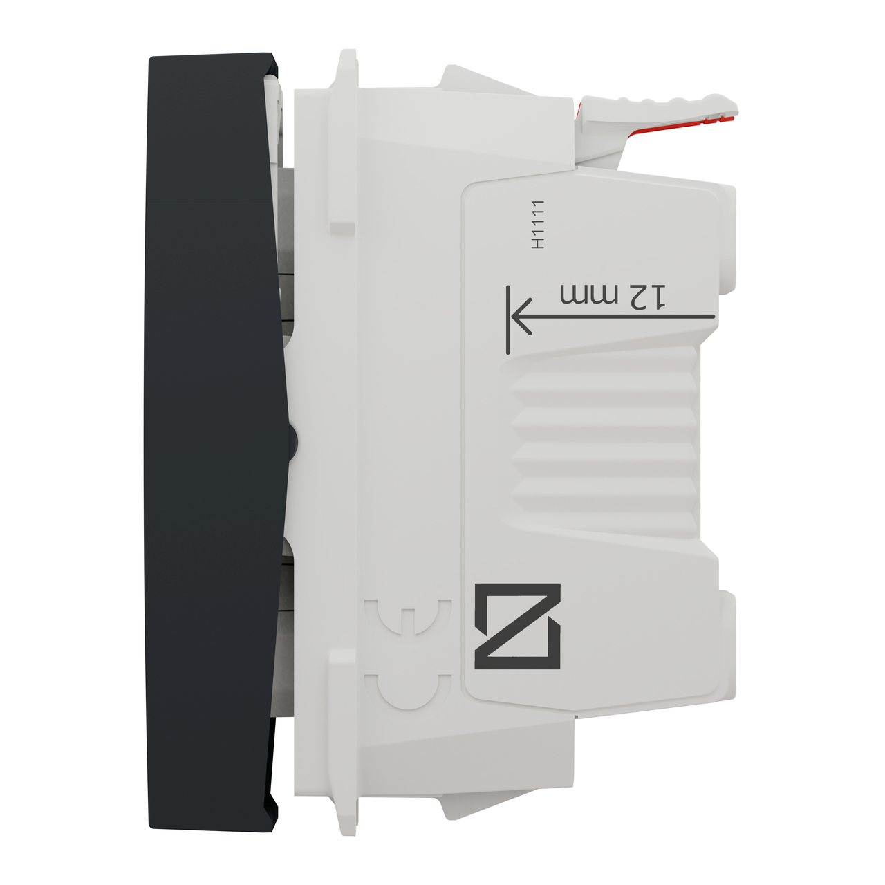 Вим 1-кл кноп з підс.сх.1а 10А, 1 м антр - фото 1 - id-p2527198075