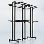 Стійка "ETOILE-250" -v5. Рейл із перфорацією для одягу, вішало торгове для бутіка, фото 4