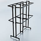 Стійка "ETOILE-250" -v5. Рейл із перфорацією для одягу, вішало торгове для бутіка, фото 10