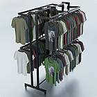 Стійка "ETOILE-250" -v5. Рейл із перфорацією для одягу, вішало торгове для бутіка, фото 3