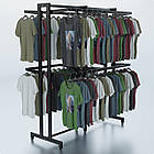 Стійка "ETOILE-250" -v5. Рейл із перфорацією для одягу, вішало торгове для бутіка, фото 2