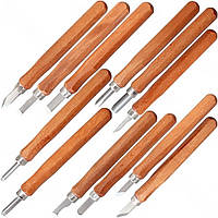 Набір стамесок для різьблення по дереву (12 штук)