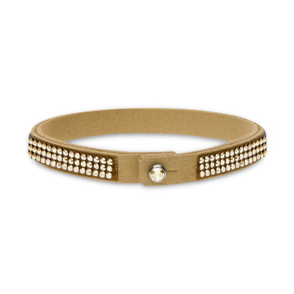 Браслет з алькантари Spark Tennis Triple зі Swarovski (BZ3C5BEGS)