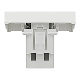 Вимикач 1-клавішний кнопковий, з підсвіткою 10 А білий Unica New, фото 4