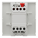 Вимикач 1-клавішний кнопковий, з підсвіткою 10 А білий Unica New, фото 6