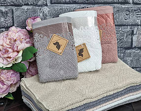 Рушник для рук махра "Мармур" (35х75см)