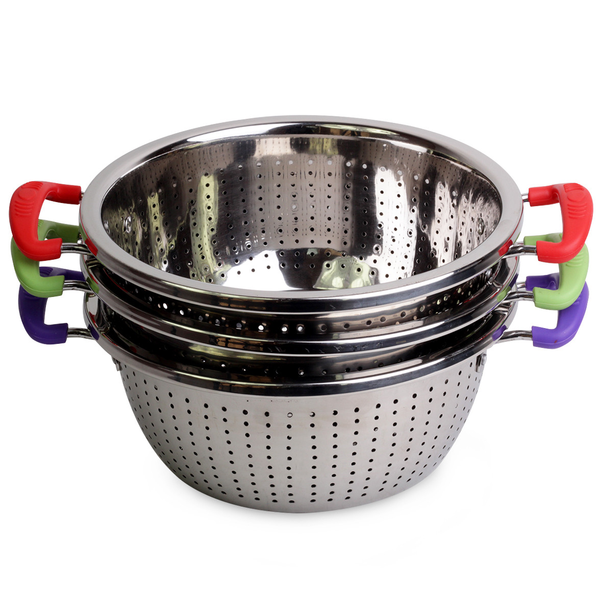 Друшляк із силіконовими ручками Kamille KM-4359 Wiltze 26см, фото 1